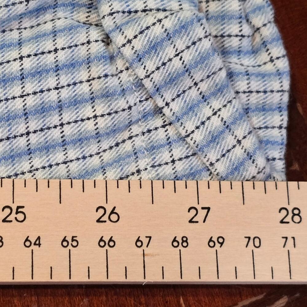 Vintage 90s White Stag Blue Plaid High Rise Mom Trousers┃Preppy Cottagecore - Picture 6 of 8